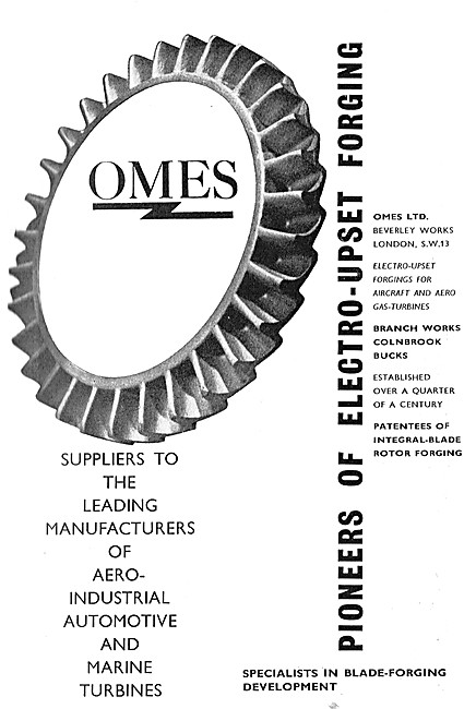 Omes Electro-Upset Forgings For Gas Turbines                     
