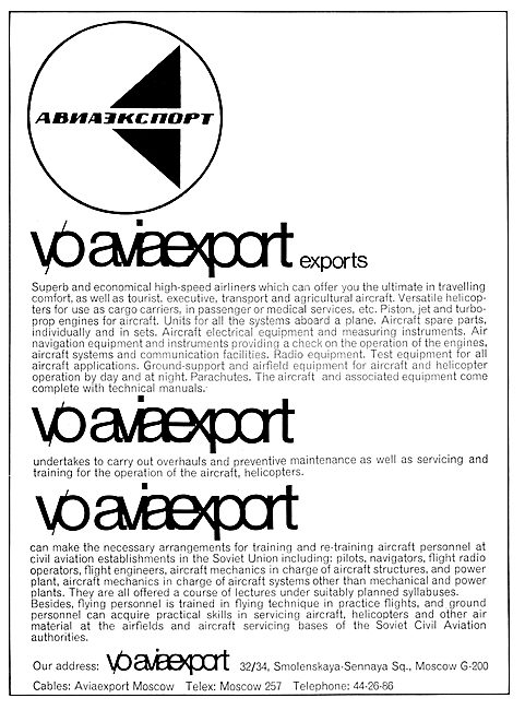 Omnipol Aviaexport - USSR - Soviet Union                         