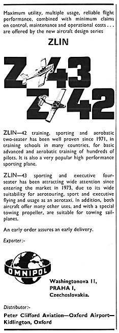 Omnipol ZLIN Z-43   ZLIN-42                                      