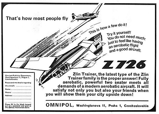 Omnipol Zlin L726  Zlin Trainer                                  