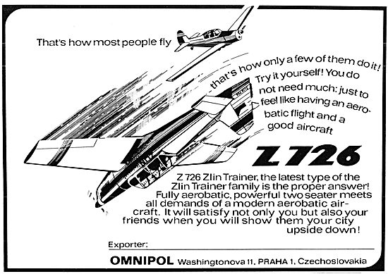 Omnipol Z 726 Zlin Trainer                                       