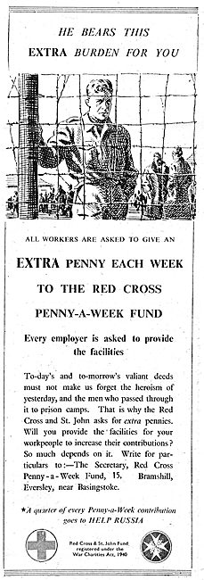 The Red Cross Penny A Week Fund. 1943  help POWs                 