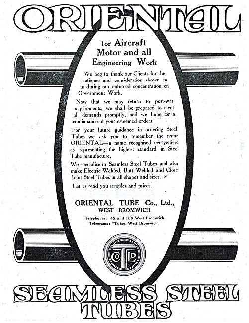 The Oriental Tube Co - Stainless Steel Tubes For Aircraft        