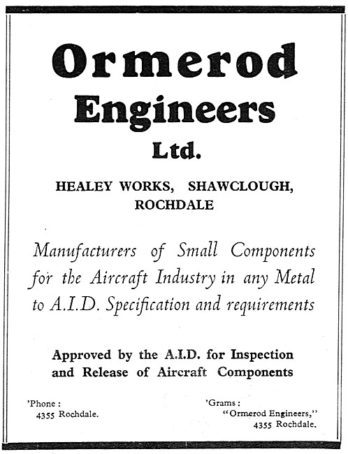 Ormerod Engineers.Rochdale                                       