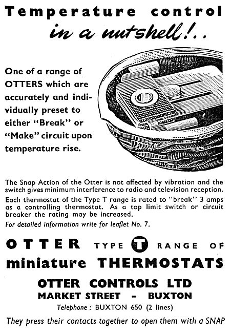 Otter Controls. T Range Miniature Thermostats                    