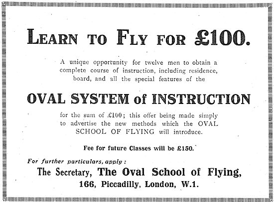 The Oval School Of Flying - Leqrn To Fly For £100                