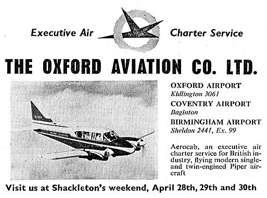 Oxford Aviation Executive Air Charter Service - Oxford & Coventry