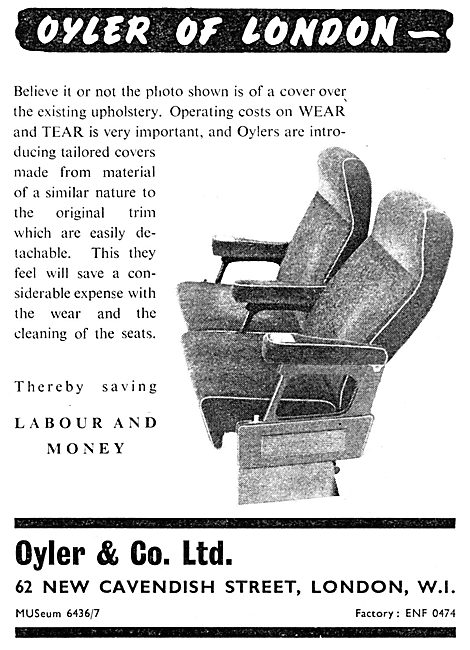 Oyler & Co Ltd. Aircraft Seating Covers                          