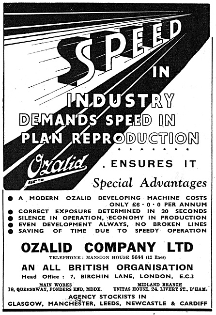 Ozalid Printing & Drafting Equipment                             