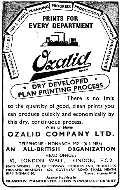 Ozalid Printing & Drafting Equipment                             