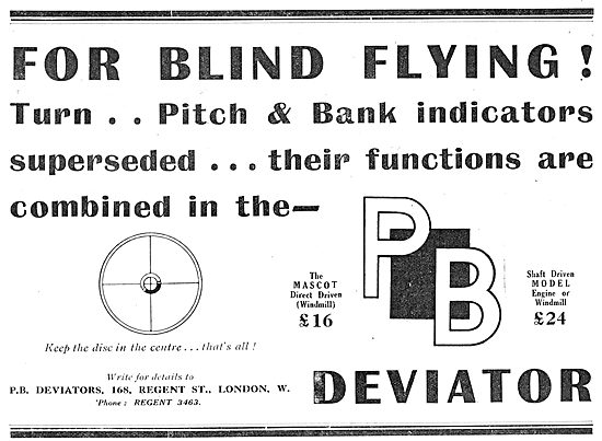 P.B.Deviator Blind Flying Instrument                             