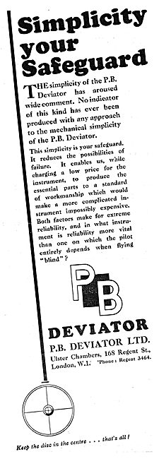 P.B.Deviator Blind Flying Instrument                             