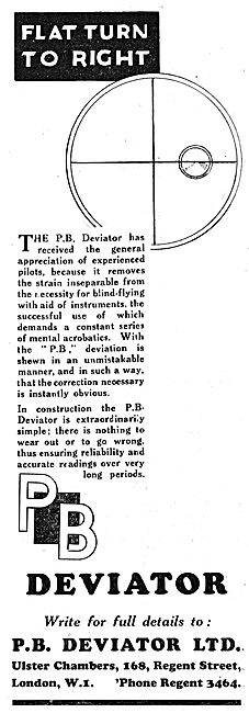 P.B.Deviator Blind Flying Instrument                             