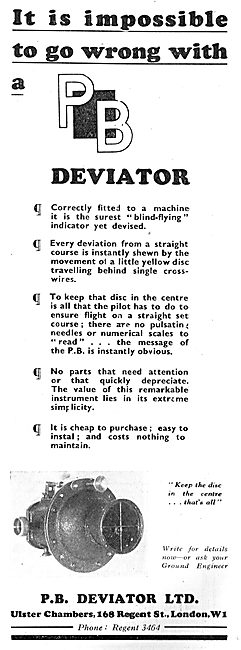 P.B.Deviator - The Surest Blind-Flying Indicator Yet Devised     