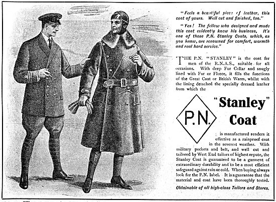 P.N.Stanley. P.N. Leather Flying Coats & Service Uniforms 1917   