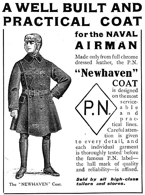 P.N.Stanley. P.N. Newhaven WW1  Naval Airmans Leather Flying Coat