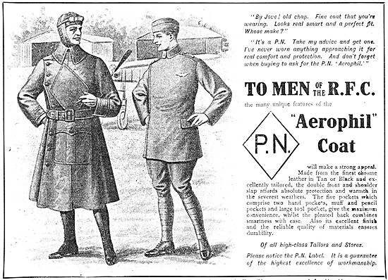 P.N.Stanley. P.N. Aerophil RFC Flying Coat 1917                  