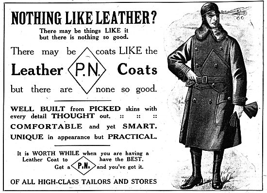 P.N.Stanley. P.N. Leather Flying Coats                           