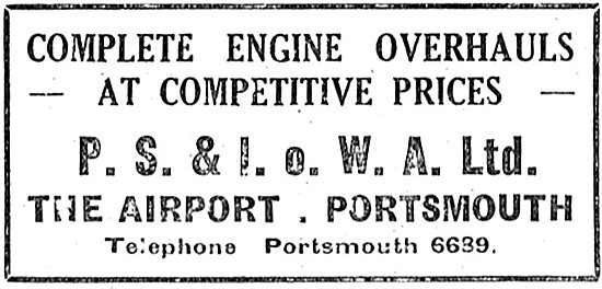 P.S.& I.O.W.A. Ltd - Portsmouth. Engine Overhauls                