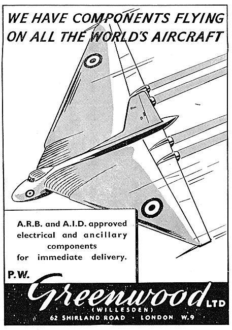 P.W Greenwood (Willesden) - Aircraft Spares Stockists            