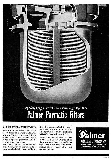 Palmer Parmatic Filters For Aircraft Systems                     