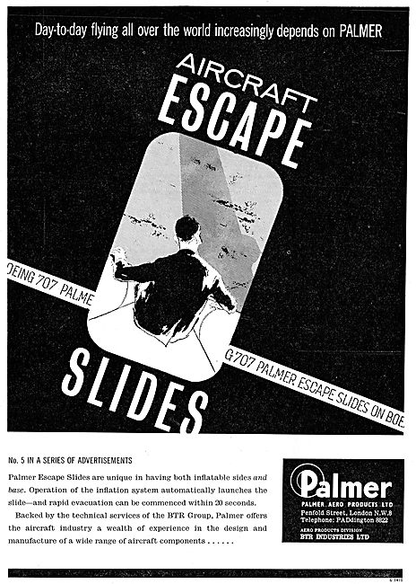 Palmer Aircraft Passenger Escape Slides                          