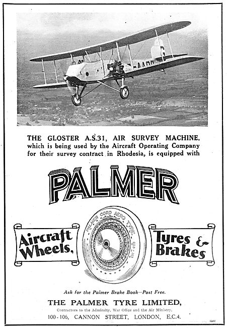 The Gloster AS31 Uses Palmer Wheels & Tyres                      