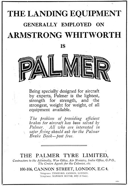 Palmer Wheels & Tyres Endorsed By Armstrong Whitworth            