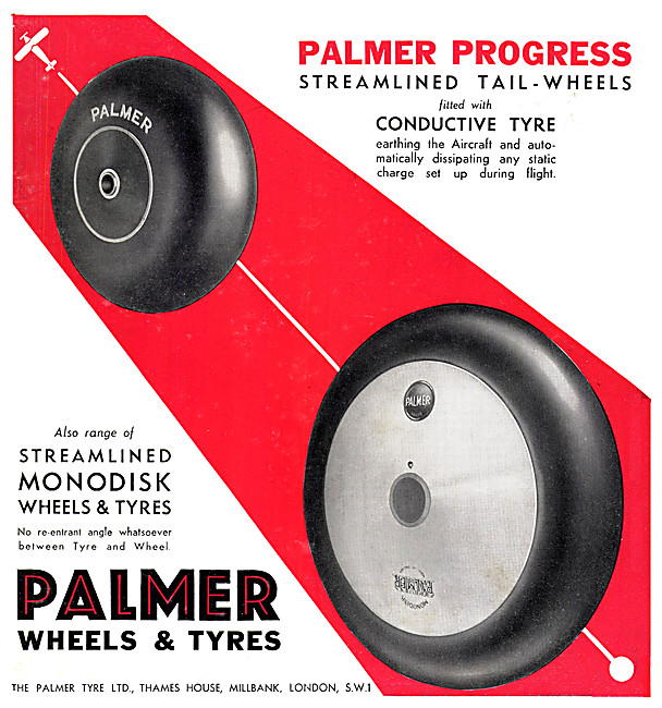 Palmer Streamlined Conductive Tyre Tail-Wheels                   