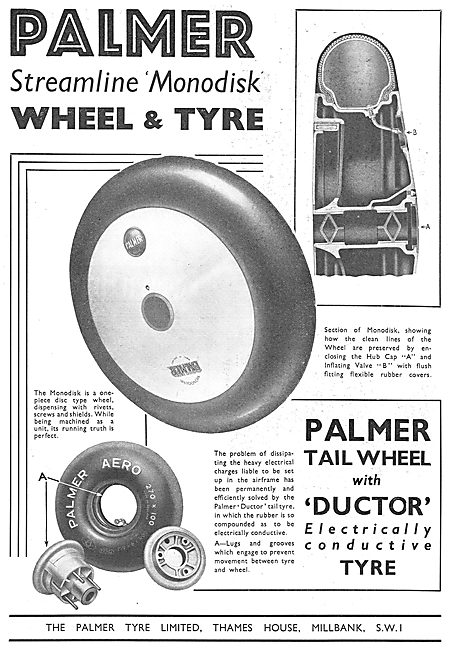 Palmer Streamline Aircraft Wheels And Tyres                      
