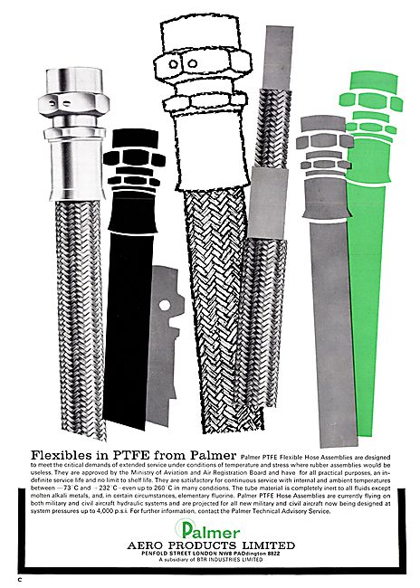 Palmer Aero Products - PTFE Flexible Hose                        