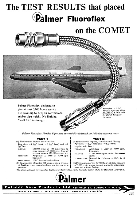 Palmer Aero Products - Fluoroflex (P.T.F.E) Flexible Pipes       