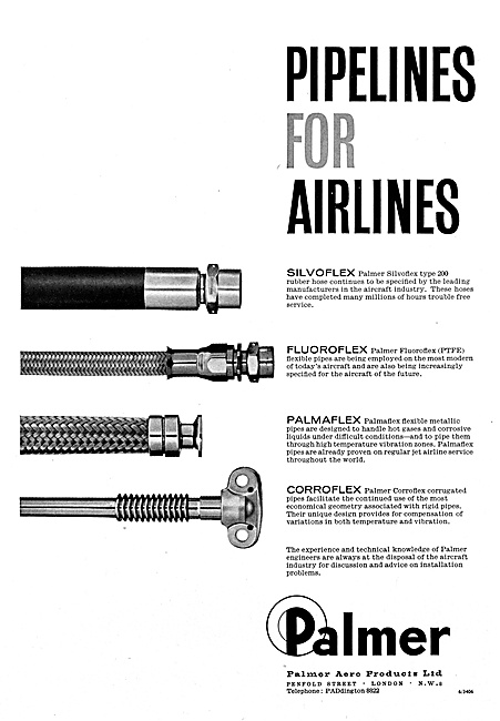 Palmer Aero Products. Silvoflex Pipes. Fluoroflex Pipes          