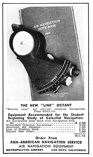 Pan American Navigation Service Link Octant 1942                 