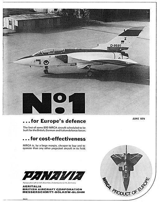 Panavia MRCA For Europes Defence                                 