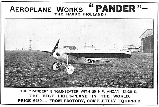 Pander Light Aeroplane. H-NACM                                   