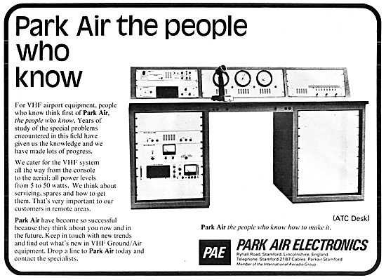 Park Air Electronics, Stamford. Airport VHF Systems              