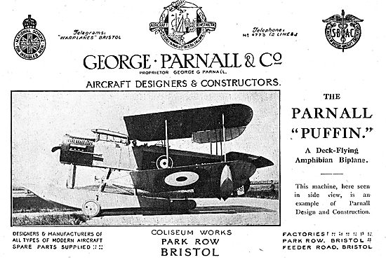 The Parnall Puffin Deck-Flying Amphibian Biplane                 