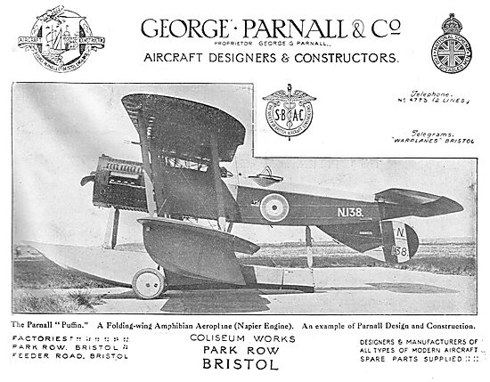 Parnall Puffin - Folding Wing Amphibian Aeroplane (Napier Engine)