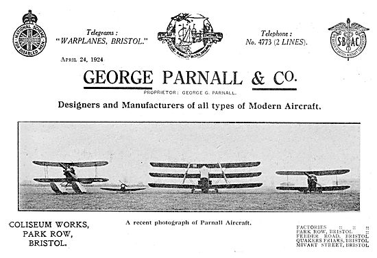 Parnall Aircraft                                                 