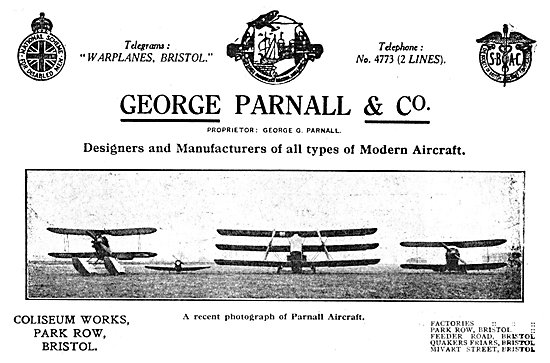 Parnall Aircraft 1925                                            