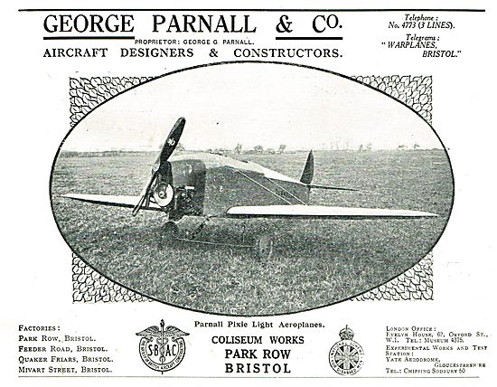 Parnall Pixie Light Aircraft                                     