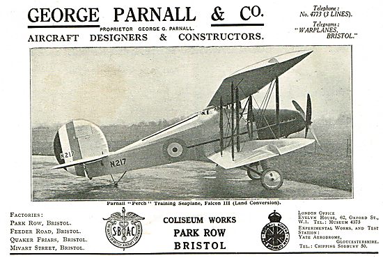 Parnall Perch Training Seaplane                                  
