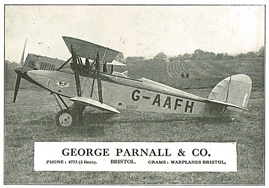 Parnall Elf G-AAFH. George Parnall & Co Bristol                  