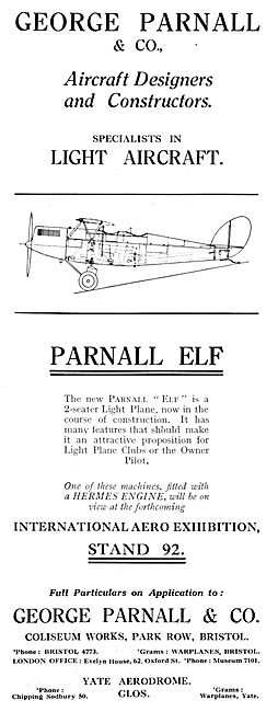 Parnall Elf 1929                                                 