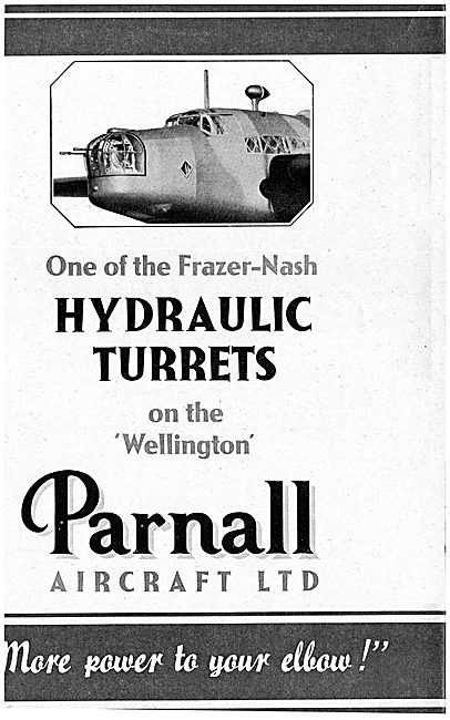 Parnall Frazer-Nash Hydraulic Gun Turrets. Wellington            