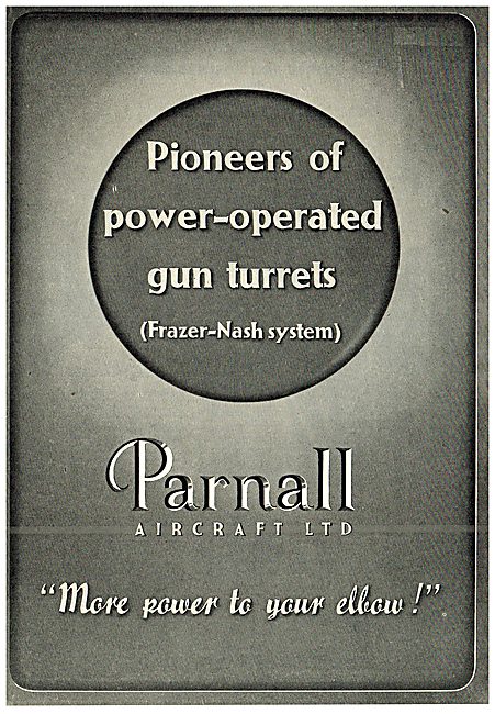 Parnall Power Operated Gun Turrets - Frazer-Nash                 
