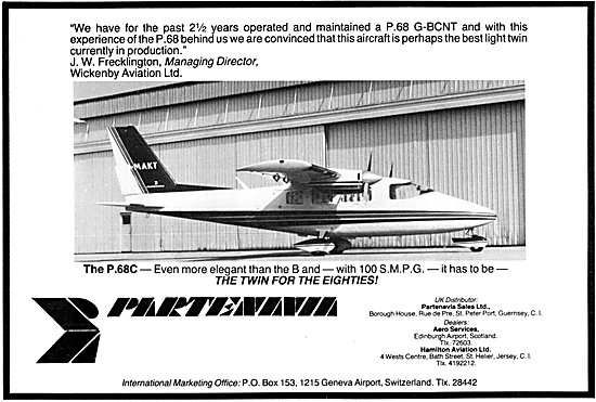 Partenavia P 68C  G-MAKT- Wickenby Aviation Ltd                  