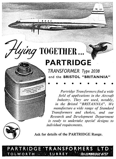 Partridge Transformers - Tolworth Surrey - Type 2038             