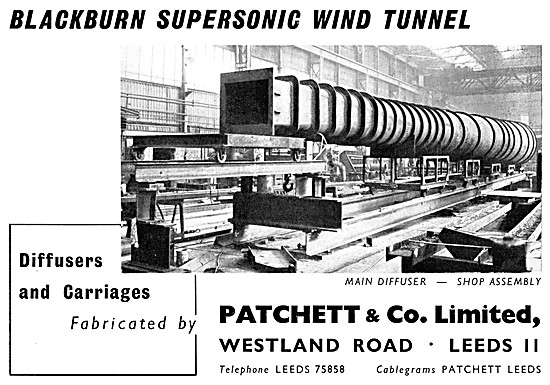 Patchett & Co - Blackburn Wind Tunnel Diffusers & Carriages      